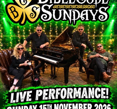 Gig poster: The BibleCode Sundays live performance, Sunday 15th November 2026, Hayes Working Men's Club