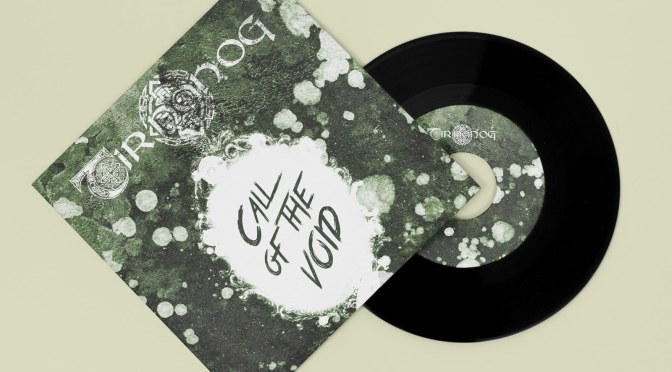 Tir Nan Og Call of the Void vinyl LP mockup with green splatter cover